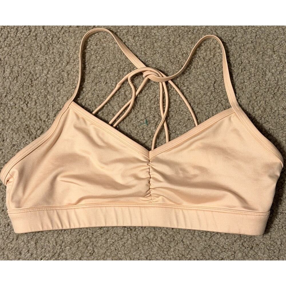 Alo Yoga Women’s Nectar Strappy Ruched Active Sports Bra - Size Large
